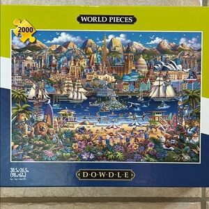 World Pieces 2000-Piece Puzzle - Vibrant Blue